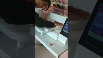 Bordando TAG na minha Bordadeira da Janome MC 500E #shorts