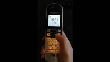 Panasonic KX TG6811- Menu display-Change language