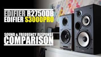 Edifier R2750DB  vs  Edifier S3000Pro  ||  Sound & Frequency Response Comparison