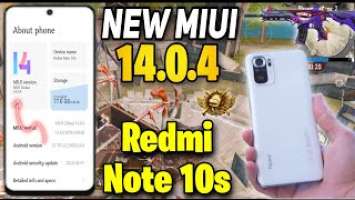 WOW Redmi Note 10s New Miui 14.0.4 Pubg Test  So Smooth Performance On New Update 2.6 | 4K+Extreme