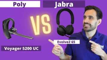 SHOWDOWN Plantronics Voyager 5200 vs Jabra Evolve2 65 Wireless Headset - LIVE MIC & SPEAKER TEST!