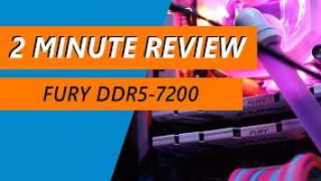 DDR5-7200 on i7-13700K tested - Kingston FURY Renegade DDR5-7200 2x16GB Review