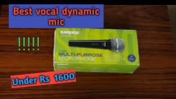 Shure sv 100 microphone |Cheap dynamic mic for YouTube and stage performance.