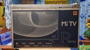 XIAOMI Mi TV P1 SERIES 43 Inc Unboxing and Set up ,Market market Mi store