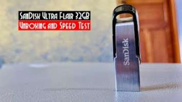 SanDisk Ultra Flair 32GB USB 3.0 Pen Drive | Unboxing and Speed Test | Flash Drive Under Rs 500/-