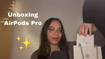 Asmr | Unboxing Airpods Pro✨ (Tapping, Whispering...)