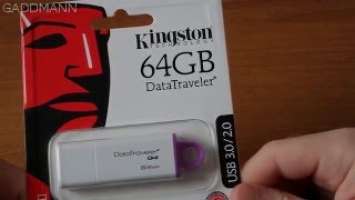 Kingston DataTraveler G4 64GB USB 3.0 - [Unboxing & Speed Test]