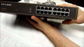 TP-LINK TL-SG1016D Unboxing and overview