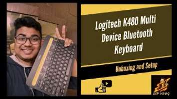 Logitech K480 Wireless Bluetooth keyboard Unboxing & Setup  Check the Descriptionbox/Sambalpuri vlog