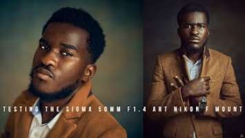 Testing the sigma 50mm F1.4 art - BTS dramatic portrait photoshoot