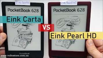   Eink Carta  Eink Pearl HD    PocketBook 628 Touch Lux 5 PB628