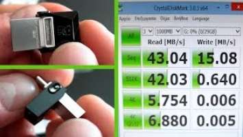 Kingston DataTraveler microDuo USB 3.0 Speed test (MB/s)