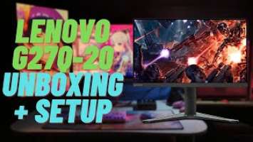 [EN/TAG] Lenovo G27Q-20 Unboxing and Setup