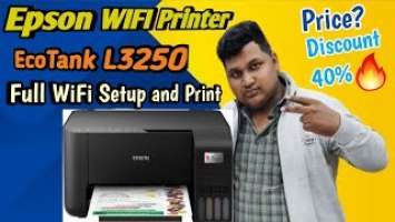 Wifi Printer Epson L3250 Full Review|Full wifi Setup|Installation with PC and Phone|Galaxy E Mall