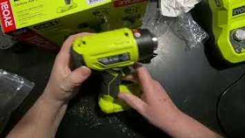 Unboxing and first use of a Ryobi ONE+ Heat Gun R18HG