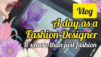 [Vlog] A Day At Work as Fashion Designer | Review on XP-Pen Artist 12 Pro | Timelapse Illustration