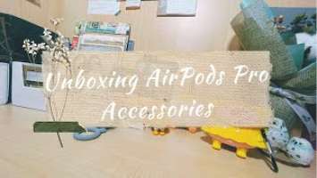 Unboxing ❤️ AirPods Pro Accessories ✨ Aesthetics
