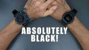 DUO FULL BLACK! CASIO G-SHOCK GA-2200BB-1A VS G-SHOCK DW-5600BB-1