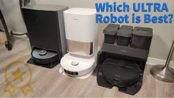 Ultra Robot FULL Comparison - Roborock S7 MaxV Ultra - Ecovacs DEEBOT X1 OMNI - Dreame L10s Ultra