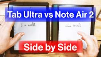 Boox Tab Ultra vs Note Air 2 - Screen Comparison