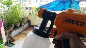 INGCO electric spray gun 450w | Unboxing and test