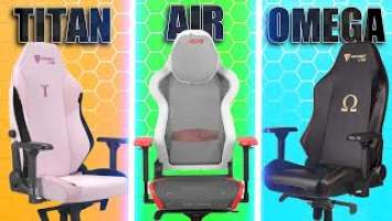 SecretLab Titan Evo vs DxRacer Air vs Secretlab OMEGA