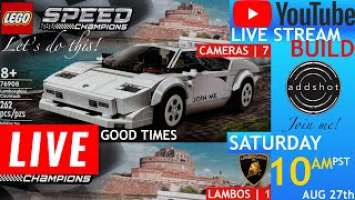  Building The LEGO Speed Champions Lamborghini Countach (76908) Live!