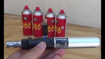 DIY: Refill a Dremel (or any) Butane torch for cheap! (Versatip 2000 model)