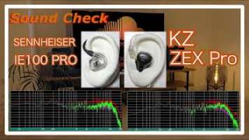SENNHEISER IE 100 PRO vs KZ ZEX Pro [ IEMs Chinese In-Ear headphones Sound Comparison 中華イヤホン音比較]