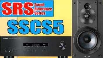 [SRS] Sony SSCS5 3 Way Driver Bookshelf Speakers / Yamaha R-S202 Stereo Receiver