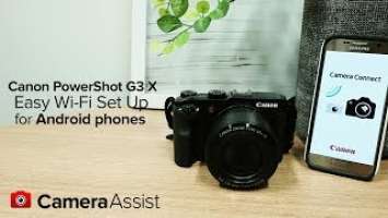 Connect your Canon PowerShot G3X to your Android phone via Wi-Fi