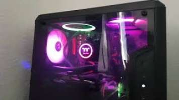 Wasserkühlung Thermaltake Water 3.0 120 ARGB Sync Edition im Coolermaster Q300L Gehäuse