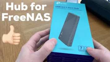 TP-Link UH720 - USB 3.0 7-Ports Hub to power my external FreeNAS hard drives