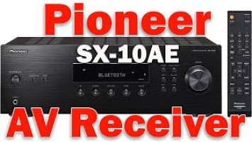 Pioneer SX-10AE Home Audio Stereo Receiver with Bluetooth Wireless Technology - Black