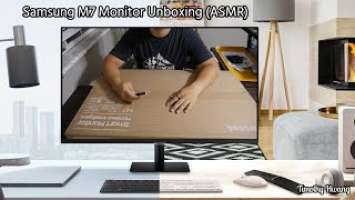 [What's in the Box??] Samsung 32” M7 Smart Monitor with Streaming TV Unboxing (ASMR)