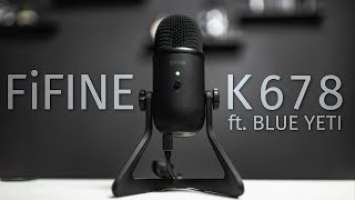 FiFine K678 USB Microphone Review / Test (VS Blue Yeti)