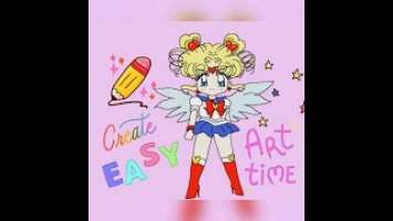 Sailor Moon speed drawing ✍️ xp-pen artist 12 pro