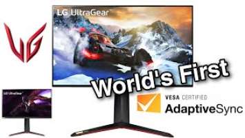 LG 27GP950 World's First AdaptiveSync Certification LG 27GP850 Monitors