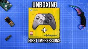 Cyberpunk 2077 Xbox Controller Unboxing + First Impressions! (4K)