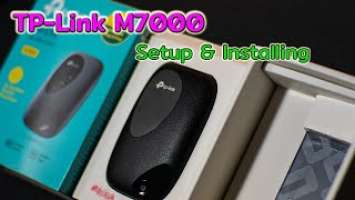 TP Link M7000 Unboxing,  installation, configuration and test ติดตั้งและทดสอบ