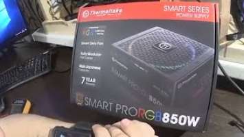 Обзор THERMALTAKE Smart PRO 850W Bronze и тест в майнинге