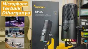 Review Maono DM30 RGB Microphone Terbaik Dikelasnya Untuk Gaming, Podcaster & Live Stream