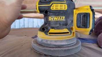 Test & Review of DEWALT DCW210 Random Orbit Sander - @winstonbuzon