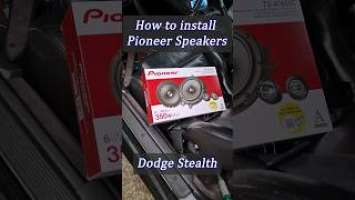 Dodge Stealth. How To install Pioneer TS-A1600C speakers. Как установить динамики Pioneer. #diy