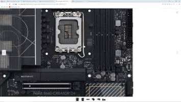 Overview of ProArt B660 CREATOR D4, Asus motherboard, review of features, not unboxing