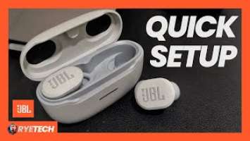 JBL ENDURANCE RACE TWS Earbuds QUICK SETUP | JBL Headphones App