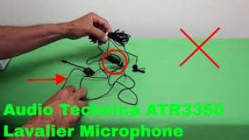 ✅  How To Use Audio Technica ATR3350 Lavalier Microphone Review