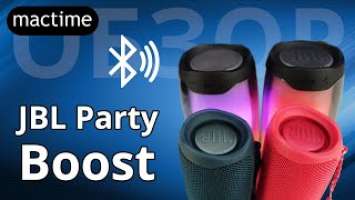 JBL Party Boost  Bluetooth  JBL Flip 5  JBL Pulse 4