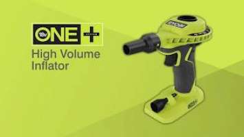 Ryobi ONE+ 18V Cordless High Volume Inflator Introduction [R18VI]