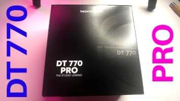 Closed Back Studio Favorite - Beyerdynamic DT 770 Pro ( 250 ohm ) Unboxing & Initial Impressions